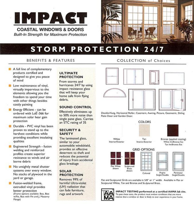 Impact storm windows